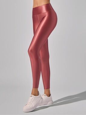 NWT Heroine Sport Celene Leggings in Rose Metallic High Waist Size Small